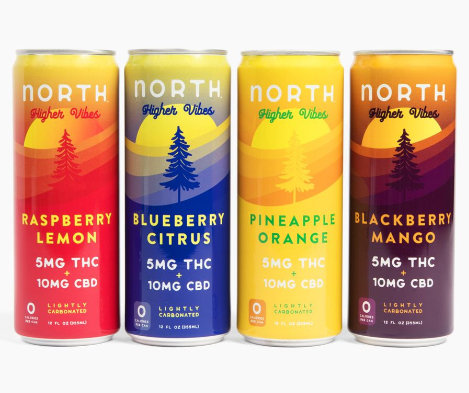 North Higher Vibes THC + CBD Seltzer Sampler Pack