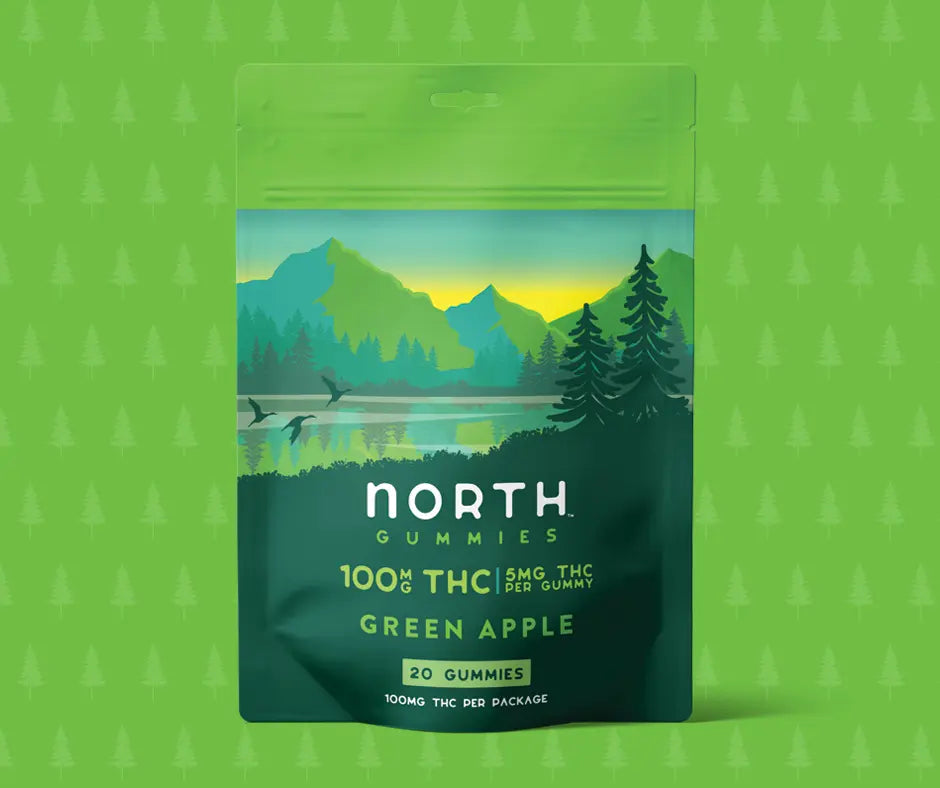 Green Apple THC Gummy Bag