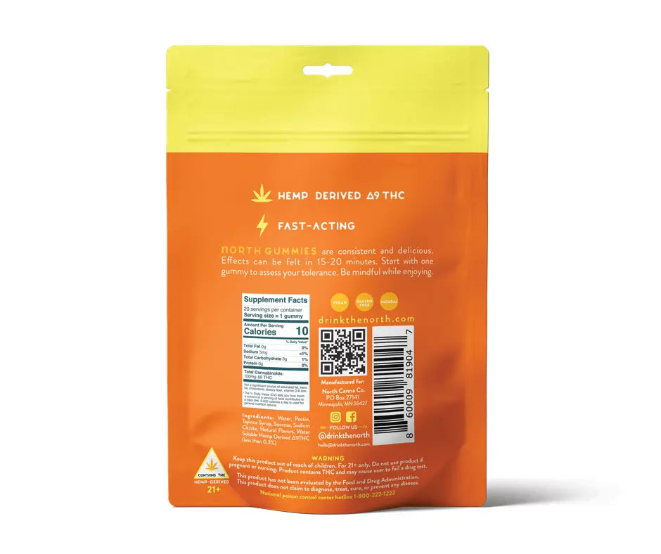 Mango THC Gummy Bag
