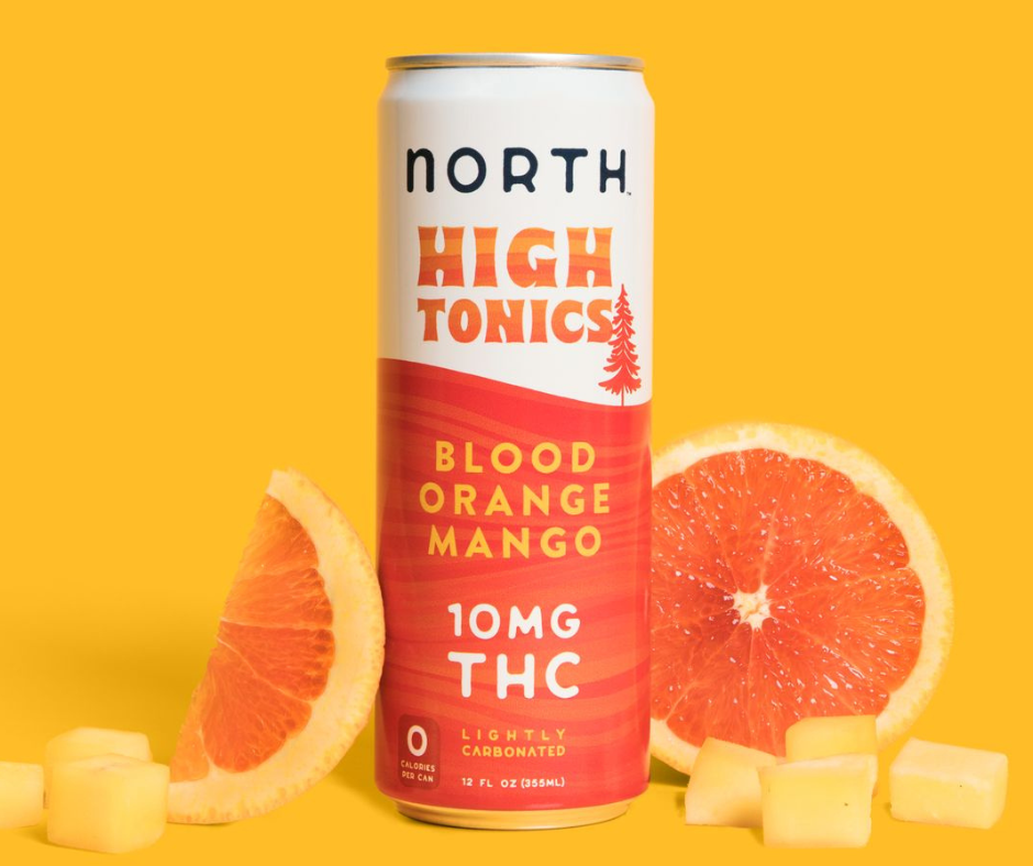 North High Tonics Blood Orange Mango THC Seltzer