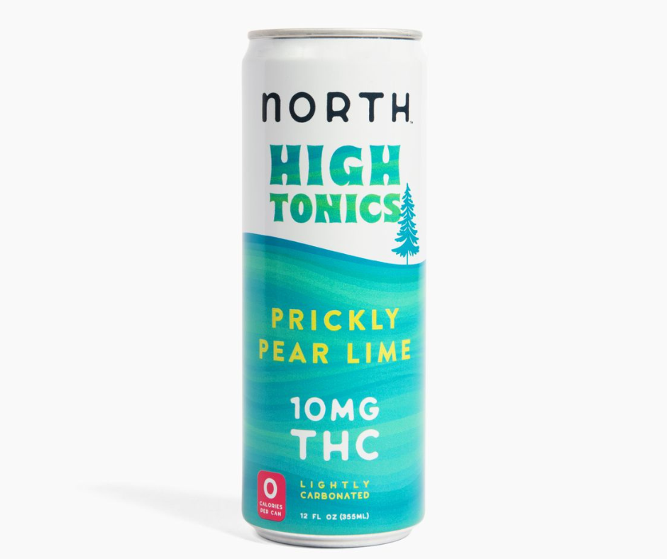 North High Tonics Prickly Pear Lime THC Seltzer
