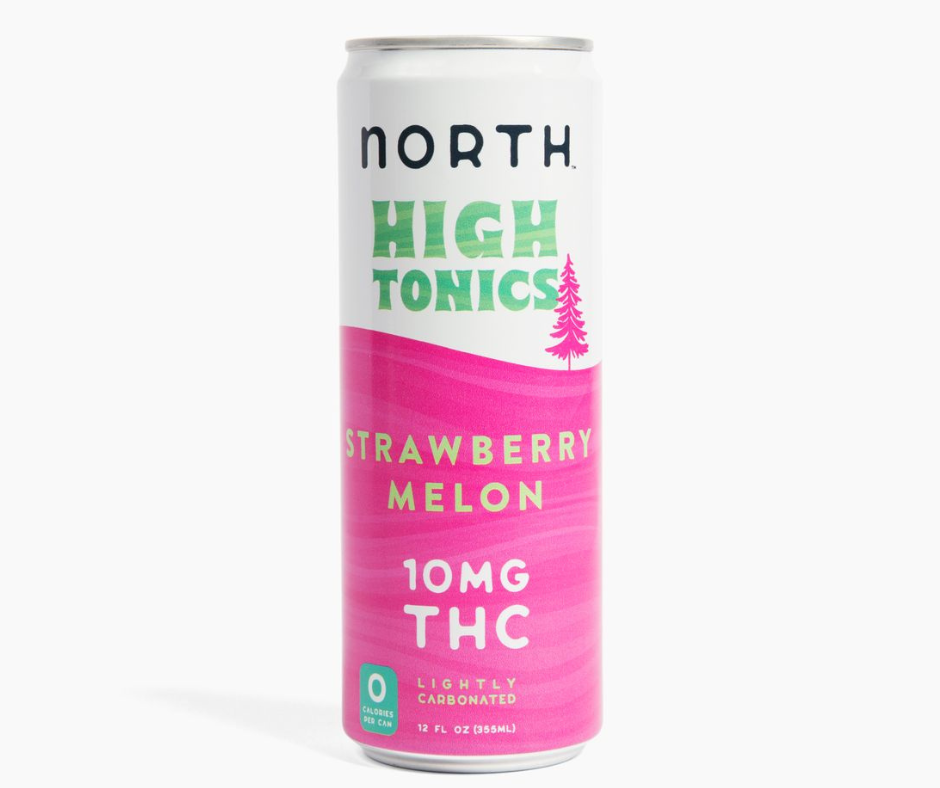 North High Tonics Strawberry Melon THC Seltzer
