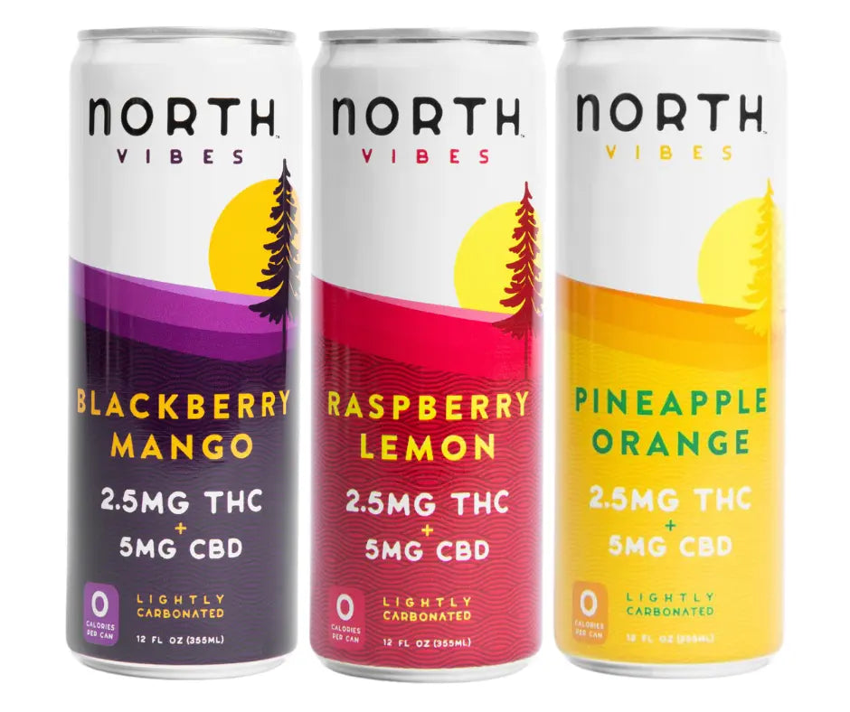 North Vibes 2.5mg THC Seltzer Variety Pack